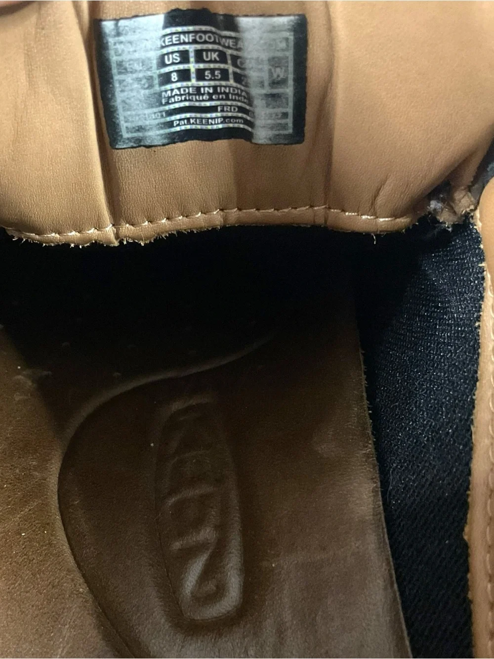 Keen Brown Leather Lace-Up Presidio Sneakers Women's Size 8